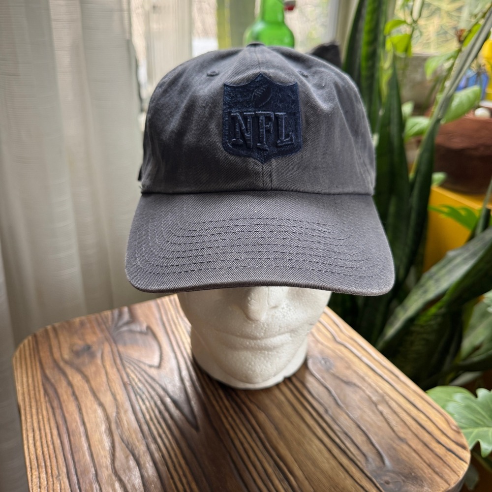 47 Brand NFL Shield Dad Hat Charcoal Gray Adjustable Strapback Baseball Cap OSFM